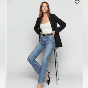 Reformation Cropped Cynthia High Rise Jean - Colorado, Size 25